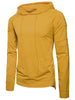 Patch Panel Design Drawstring Hoodie