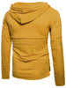 Patch Panel Design Drawstring Hoodie