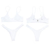 Spaghetti Strap Backless Padded Low Waist Women Bikini Set