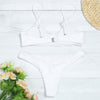 Spaghetti Strap Backless Padded Low Waist Women Bikini Set
