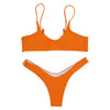 Spaghetti Strap Backless Padded Low Waist Women Bikini Set