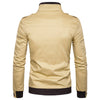 Epaulet Design Pockets Zip Up Cargo Jacket