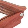 Men Folding Pocket Foam Hair Brush Moustache Beard Comb
