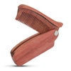 Men Folding Pocket Foam Hair Brush Moustache Beard Comb