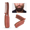 Men Folding Pocket Foam Hair Brush Moustache Beard Comb