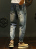 Slim Fit Straight Leg Faded Jeans