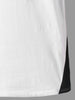 Drawstring Neck Two Tone T-shirt