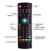 MX 2.4G Wireless Remote Control Keyboard Air Mouse  -  BLACK