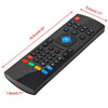 MX 2.4G Wireless Remote Control Keyboard Air Mouse  -  BLACK