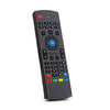 MX 2.4G Wireless Remote Control Keyboard Air Mouse  -  BLACK
