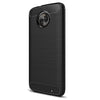 Naxtop Carbon Fiber Textured TPU Shatter-resistant Soft Protective Cover Case for Moto X4