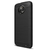 Naxtop Carbon Fiber Textured TPU Shatter-resistant Soft Protective Cover Case for Moto X4