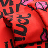 Valentine's Day Lip Heart Graphic Print Sweatshirt