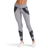 Mid Waist Print Skinny Elastic Women Yoga Pants