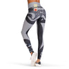 Mid Waist Print Skinny Elastic Women Yoga Pants