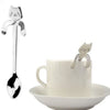 Cute Cat Pattern Flatware Long Handle Spoon