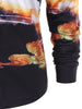 Auspicious Clouds Gruidae Print Shirt