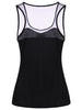 Sheer Mesh Floral Cat Print Tank Top