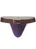 Faux Belt Print U Convex T back