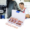 120pcs Solid Copper Washers Flat Ring Sump Plug Oil Seal