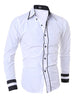 2017 New Fashion Personality Men'S Self-Cultivation Casual Long-Sleeved Shirt
