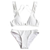 Ruffle Detail Low Waisted Bikini Set
