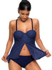 Flyaway Openwork Push Up Tankini Set