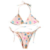 Self-tie Flamingo Tropical String Bikini