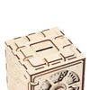 Wooden Mechanical Model 3D Puzzle Cipher Code Deposit Box