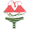 Sexy Women Swimsuit Lace Up Swimwear Halter Bikini Set
