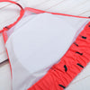 Sexy Women Swimsuit Lace Up Swimwear Halter Bikini Set