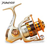 Yumoshi Metal Spool Spinning Fishing Reel Carretilha Pesca Wheel 12-Ball Bearing