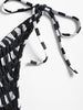 Shirred Bandeau String Bikini Set