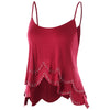 Spaghetti Strap Layered High Low Tank Top