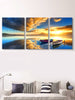 Sunset Sea Print Unframed Canvas Art Paintings