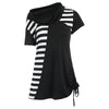 Short Sleeve Stripe Panel T-shirt