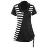 Short Sleeve Stripe Panel T-shirt