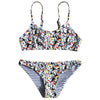 Flounce Penguin Print Bralette Bikini Set