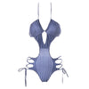 Striped Halter  Swimwear