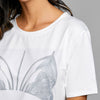 Short Sleeve Bra Print T-shirt