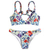 Floral Tropical Strappy Bikini Swimwear
