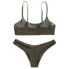 Cami Strap Shirred Bikini Set