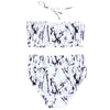 Marble Tie Dye High Waisted Bikini