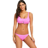 Stripe Knot Preppy Style Bikini