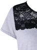 Lace Embellished Short Sleeve T-shirt
