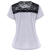 Lace Embellished Short Sleeve T-shirt