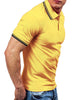 Half Button Stripe Trim T-shirt
