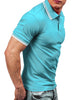 Half Button Stripe Trim T-shirt