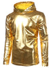 Metallic Color Hooded Tee