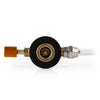 Outdoor Burner Double Side Gas Tube Valve Refill Adapter